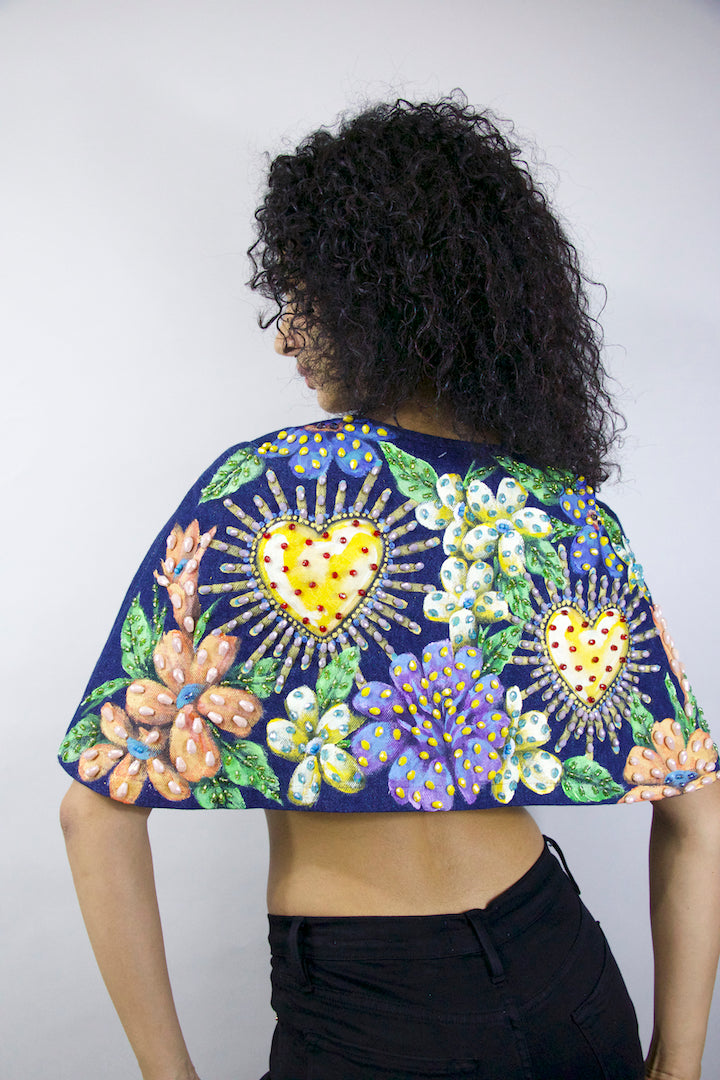 CORAZONES FLORES TALLA S