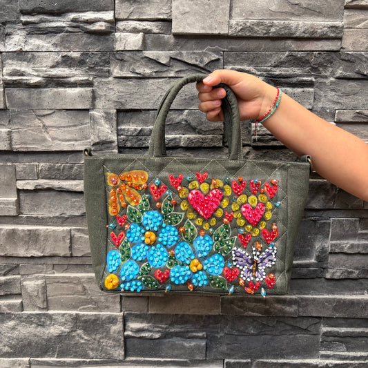 Mini Manhattan Flores corazones