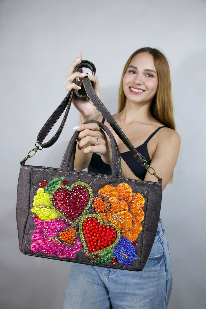 MINI MANHATTAN CORAZONES FLORES