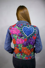 FLORES CORAZON AZUL