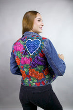 FLORES CORAZON AZUL