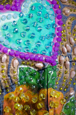 CORAZON AZUL FLORES