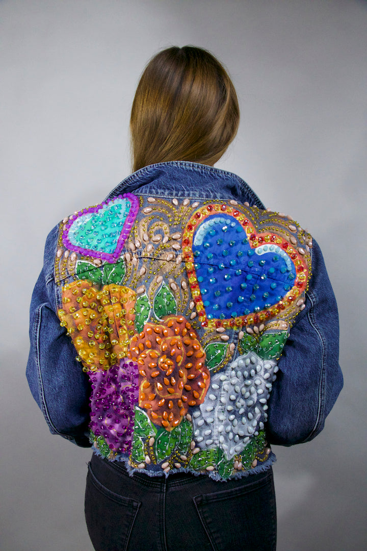 CORAZON AZUL FLORES